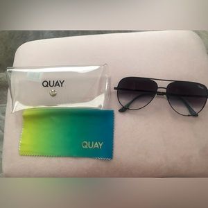 Quay Australia High Key Oversized Aviator Sunglasses
